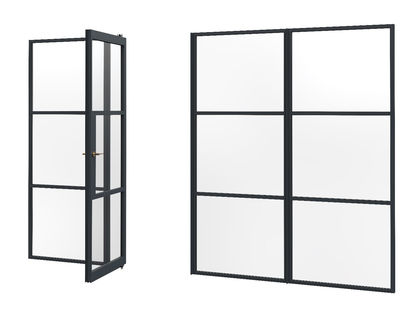 AluSpace fixed screens in aluminium