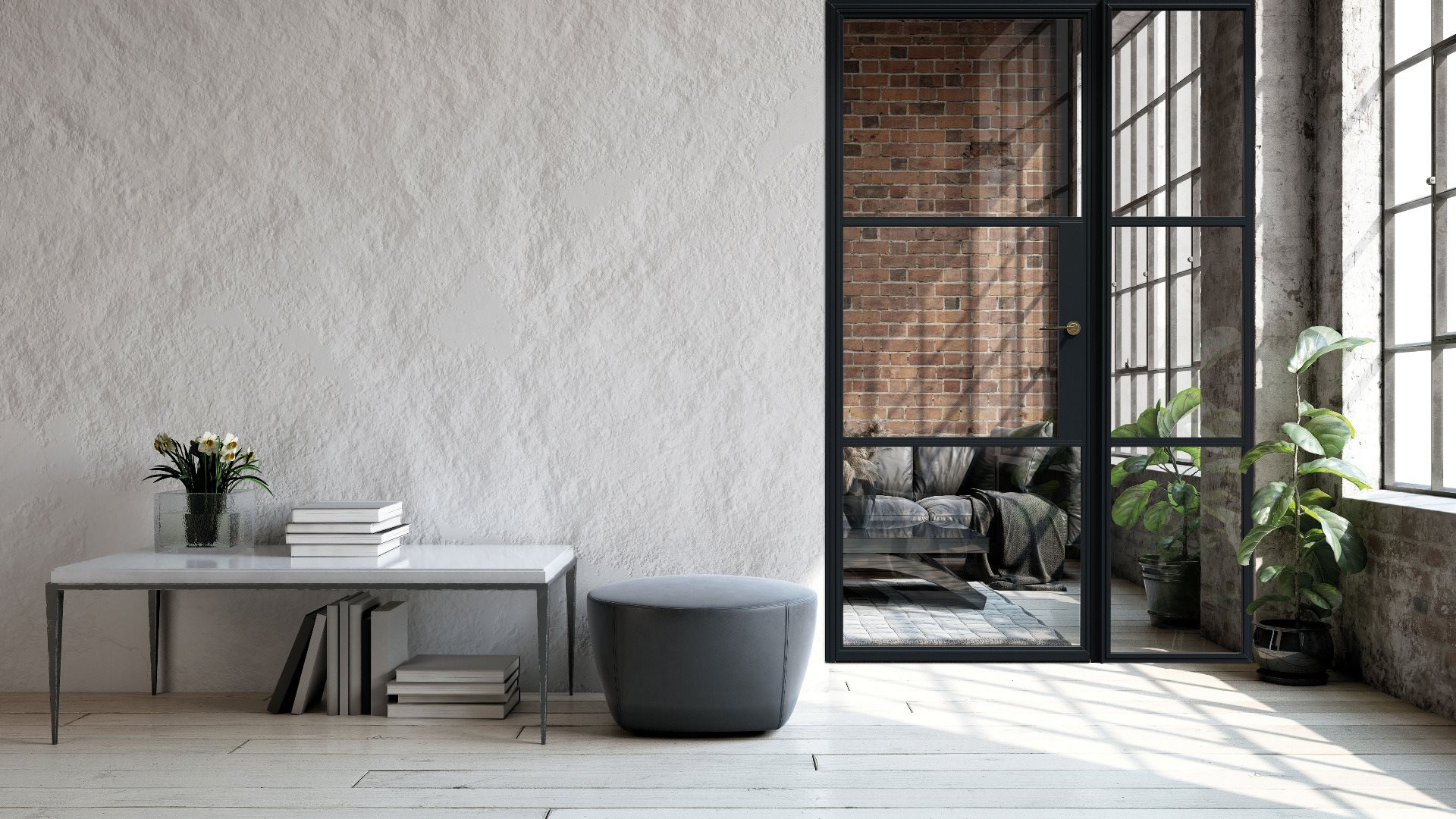 AluSpace hinged doors in aluminium